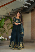 Mahroz Anarkali - Donkergroen