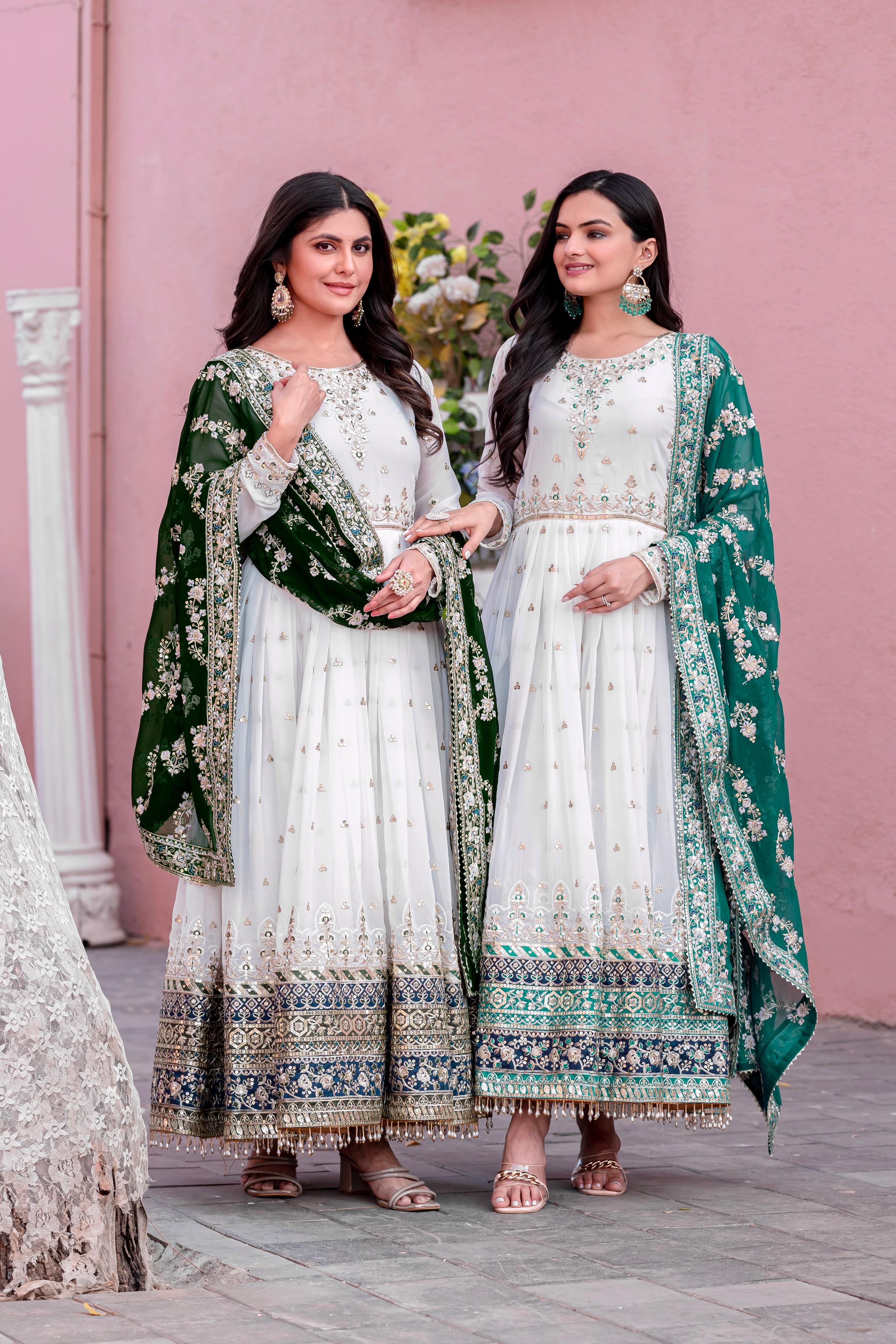 Pakeeza Anarkali - 4 kleuren