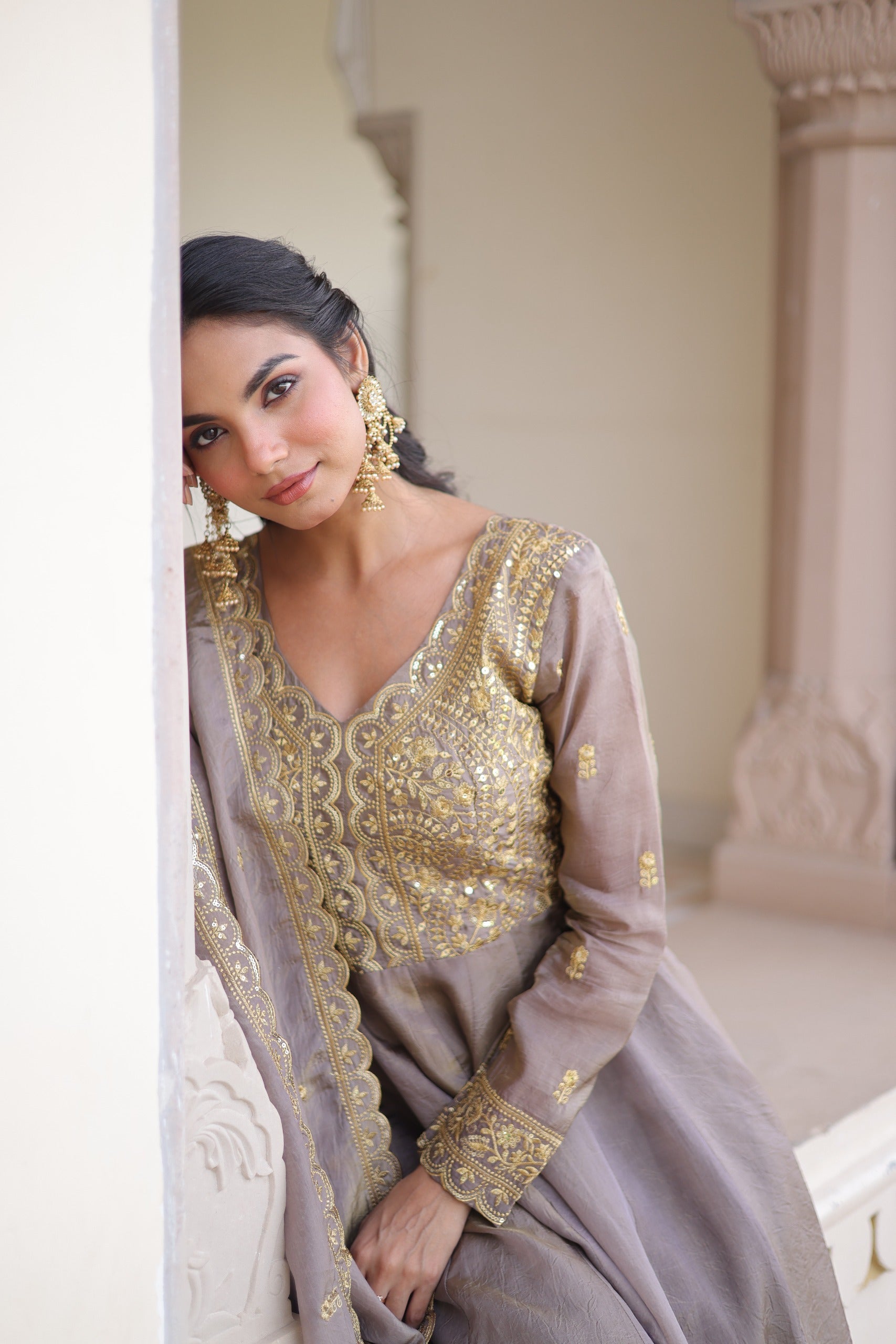 Juvera Anarkali -  Grijs