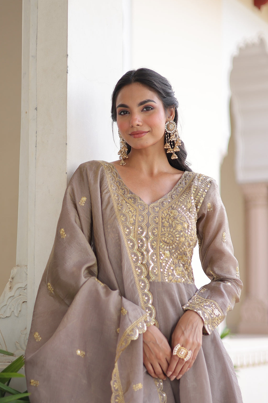 Juvera Anarkali -  Grijs