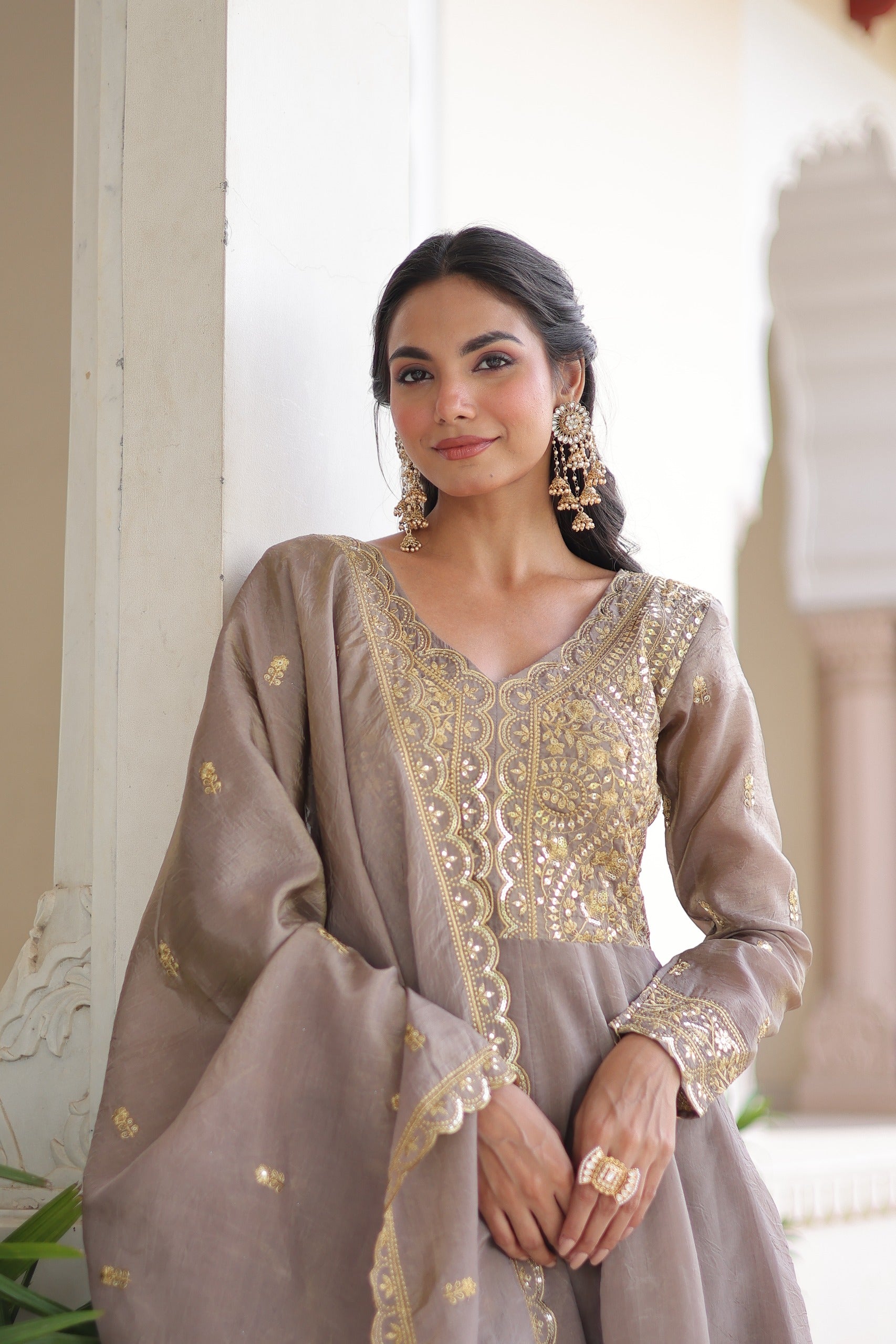 Juvera Anarkali -  Grijs