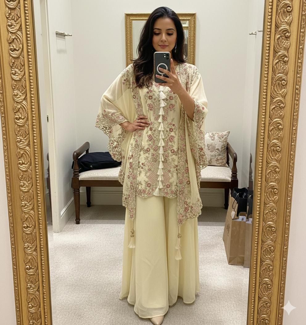 Reeba Salwaar - Beige