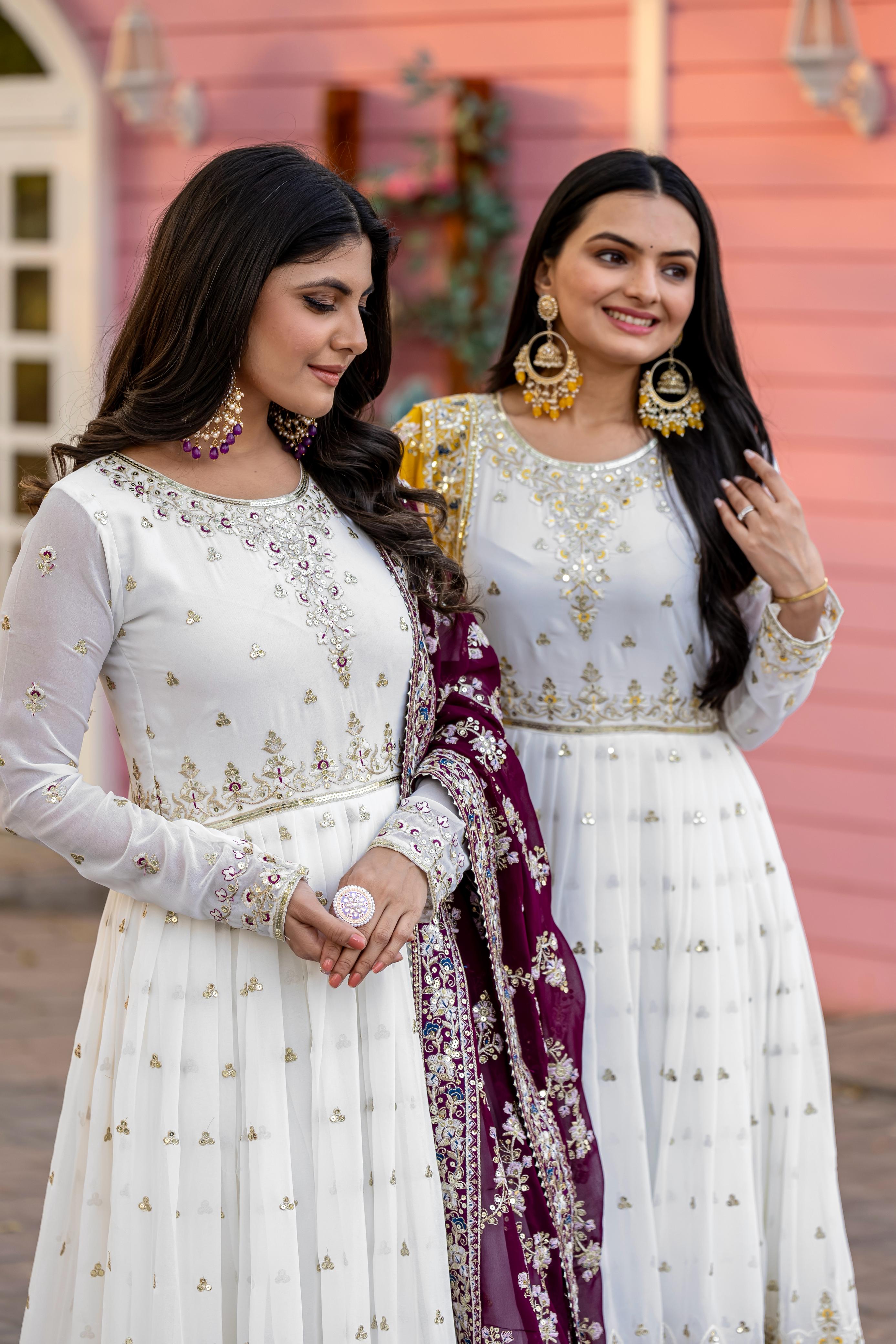 Pakeeza Anarkali - 4 kleuren