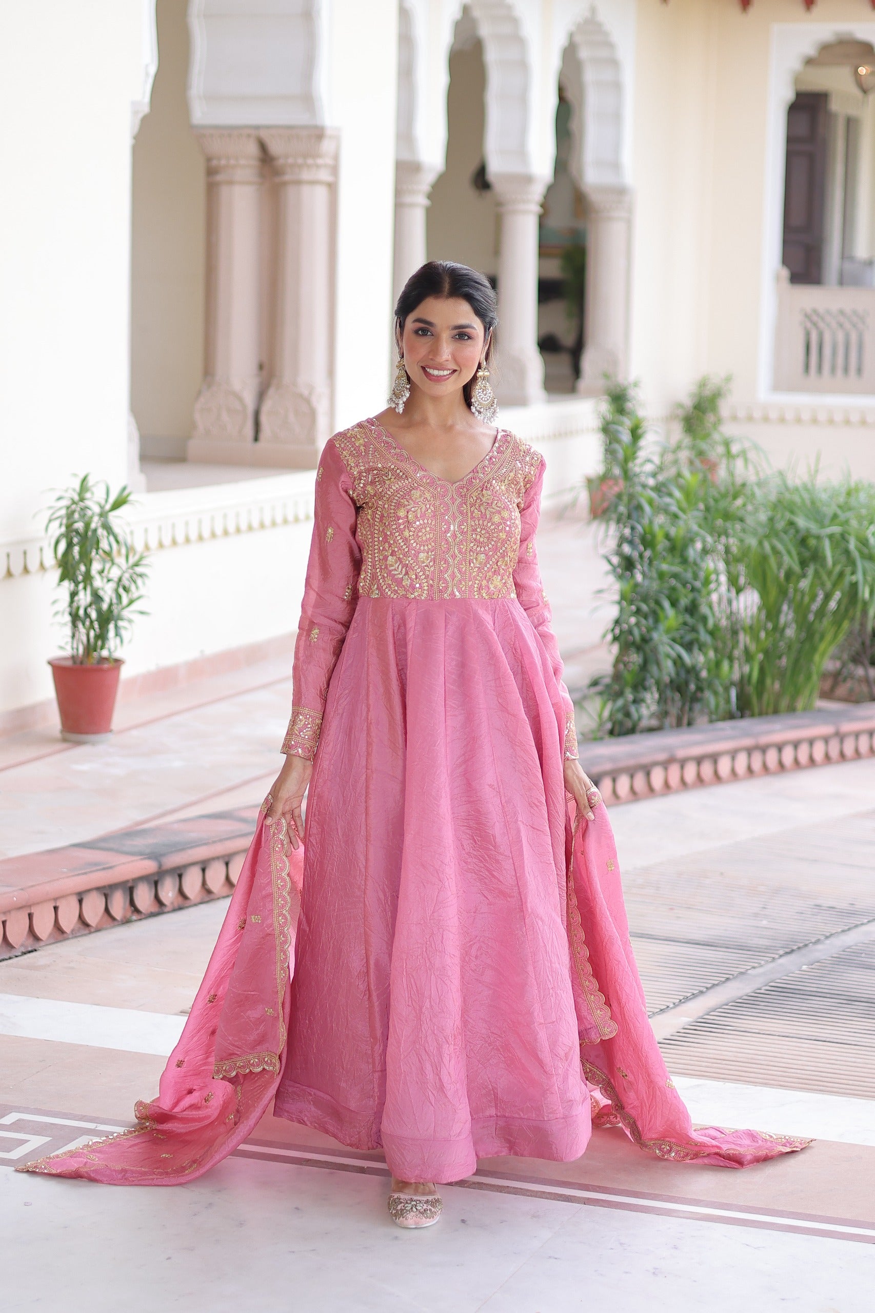 Juvera Anarkali - Roze