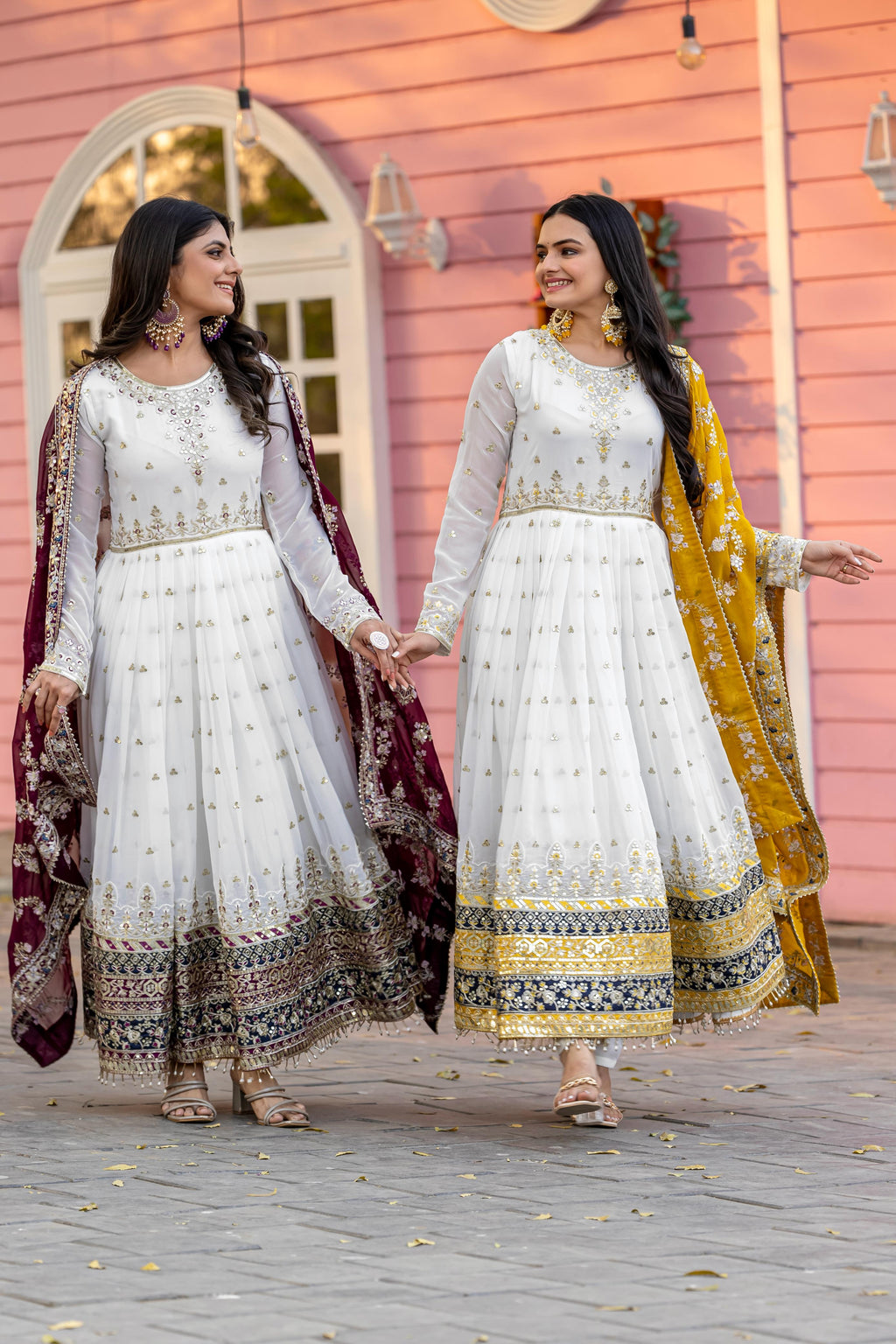Pakeeza Anarkali - 4 kleuren