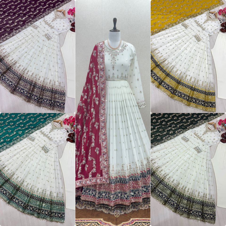 Pakeeza Anarkali - 4 kleuren